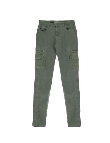 Please Femme, pantalon slim forme cargo coloris shark