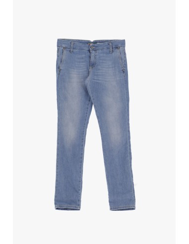 Please Femme, jean forme chino, modele p07, en denim delavage bleu clair