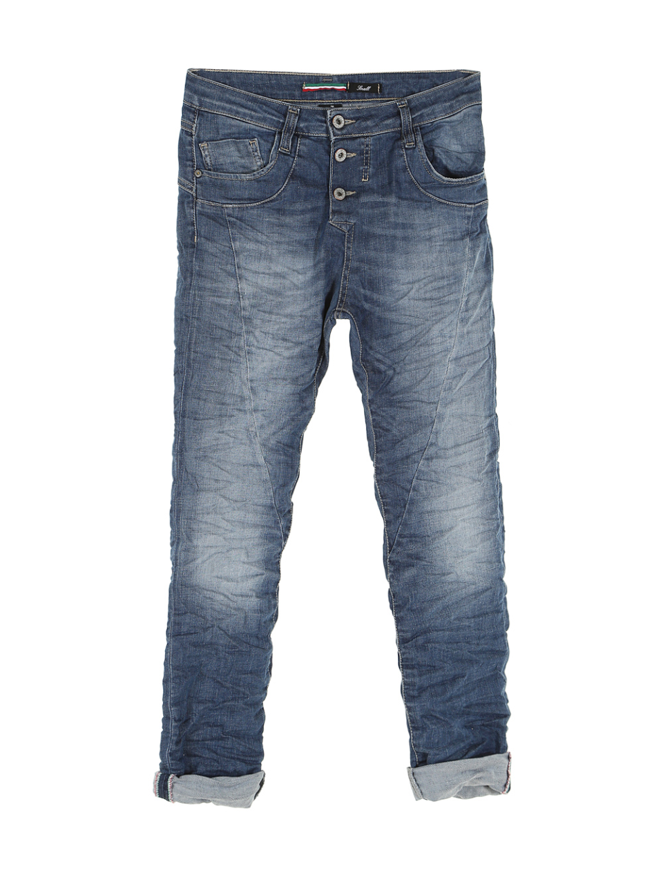 Jean boyfriend à boutonnage apparent - Please