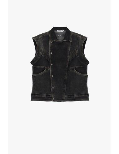 Blouson en sales jean noir femme