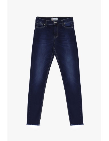 Please femme jean coupe skinny, en jean bleu foncé superstretch