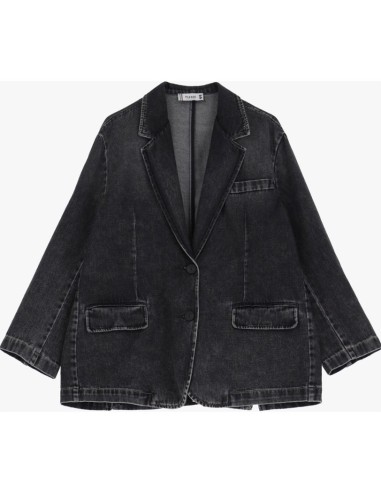 Please femme Blazer Oversize Noir Denim