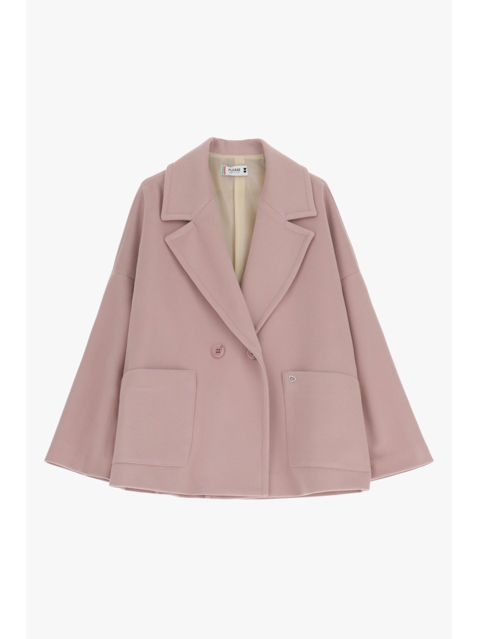 Manteau oversize rose new arrivals