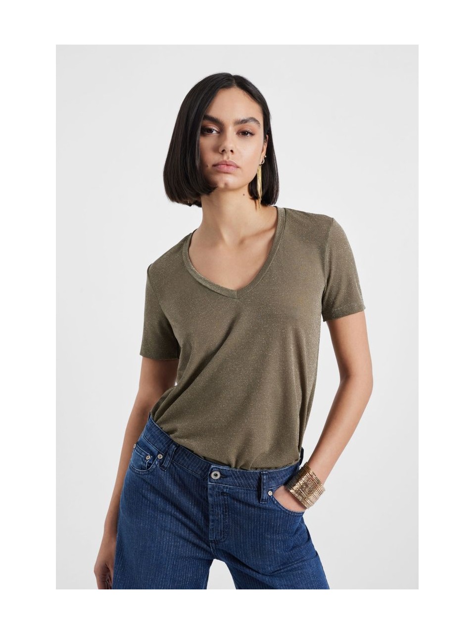 Please Femme tshirt à manches courtes en viscose et lurex... 2