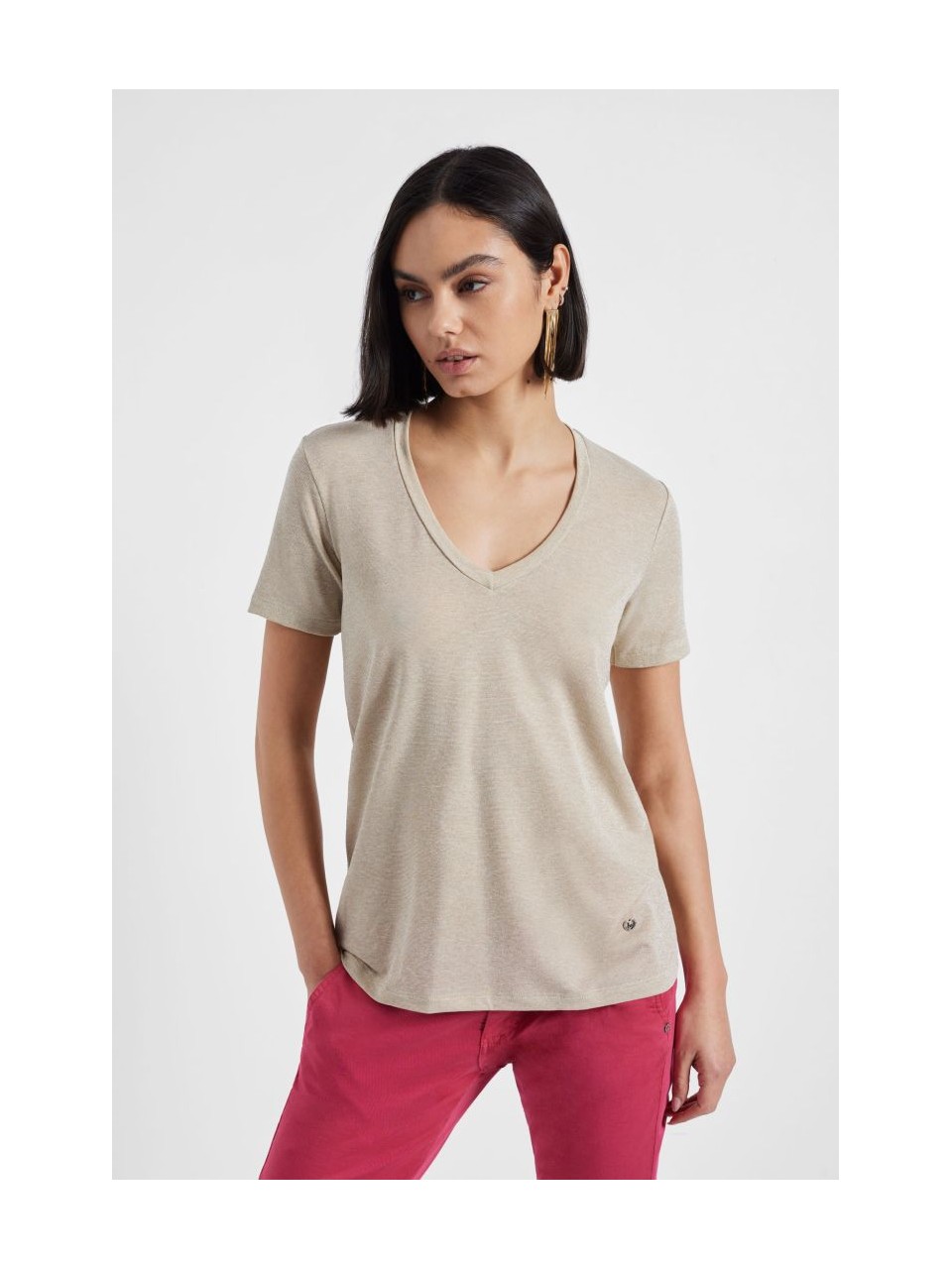 Please Femme tshirt à manches courtes en viscose et lurex... 2