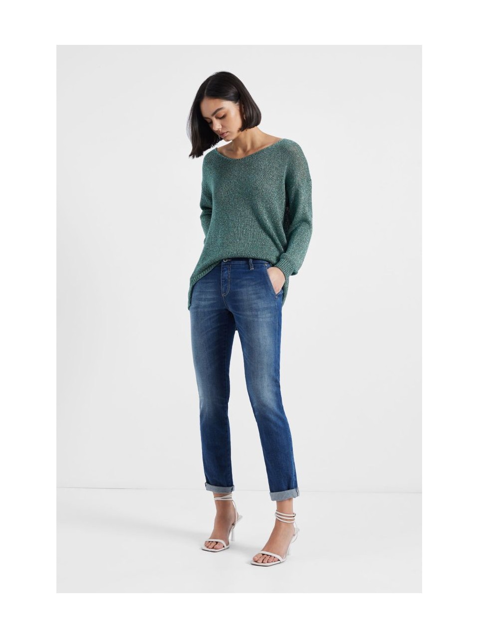 Please Femme, jean forme chino, modele p07, en denim...