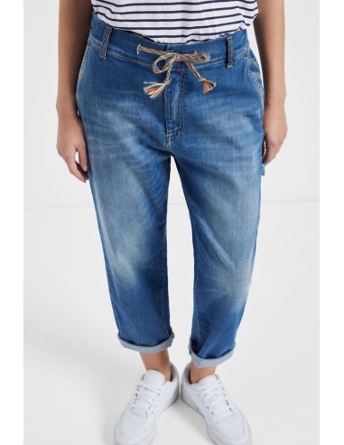 Please Femme jean forme charpentier a taille...