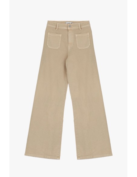 Jean flare à poches plaquées en coton stretch |Please Lyon