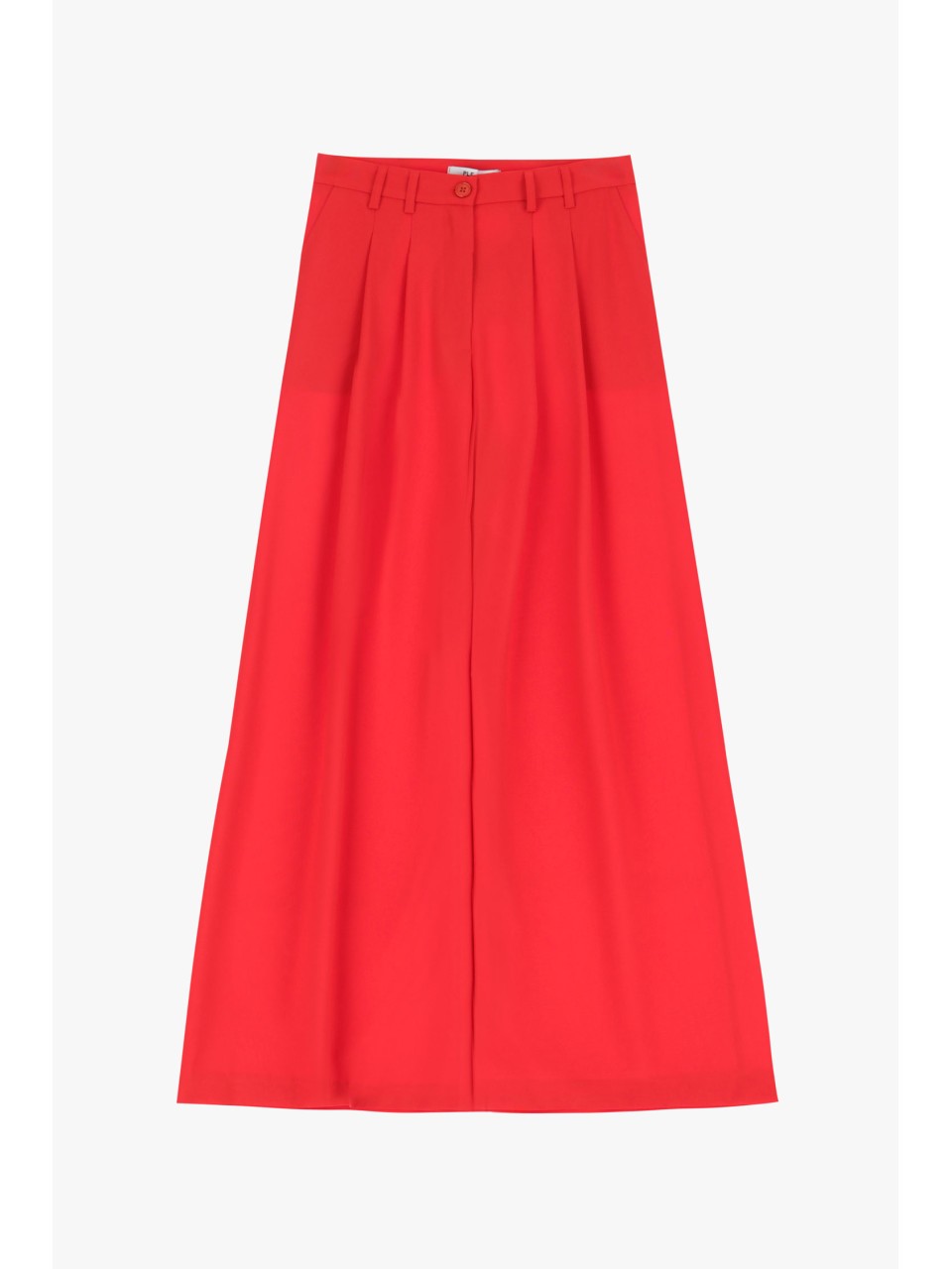 Please Femme pantalon Rouge à doubles pinces et jambes...