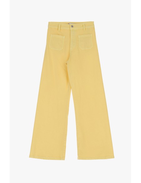 Jean flare à poches plaquées en coton stretch |Please Lyon