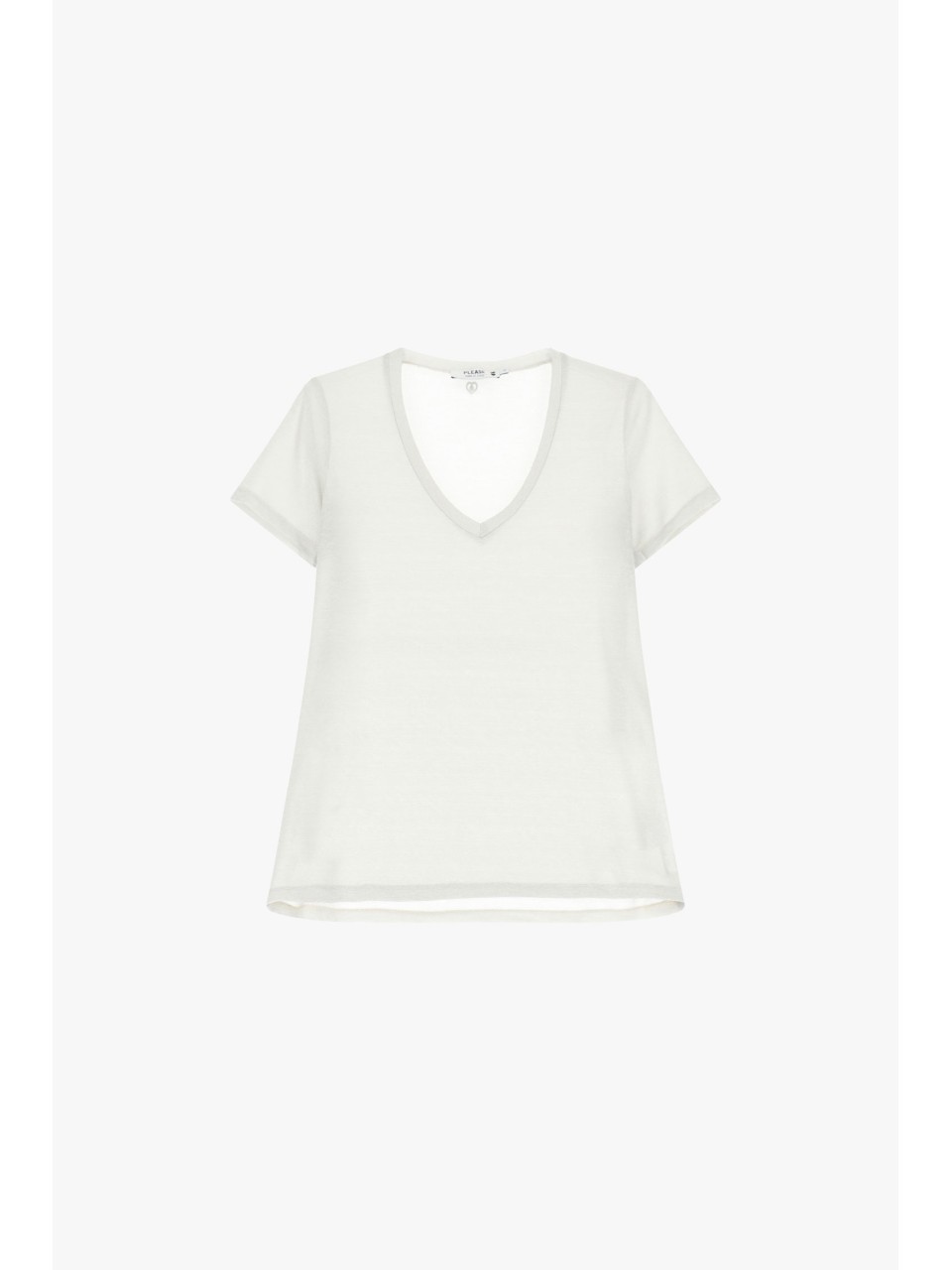 Please tshirt à manches courtes  effet pailletté blanc