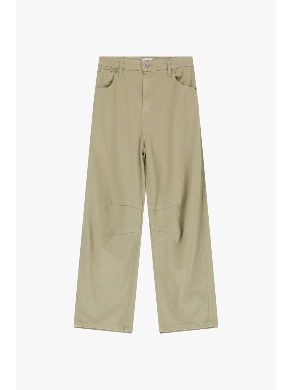 Please Jean Baggy en coton kaki