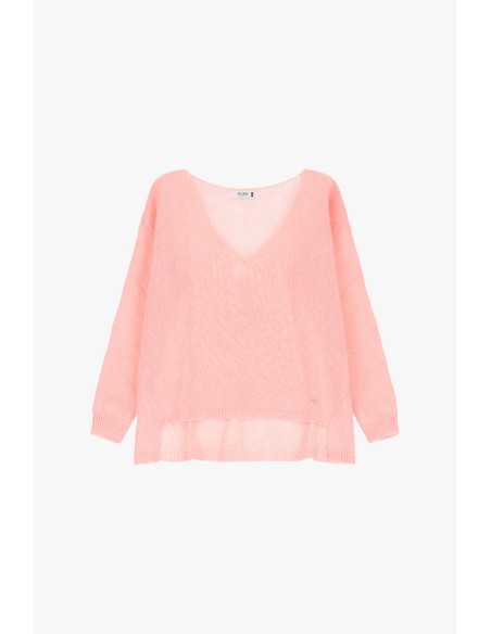 Please Pull Rose Asymétrique decolleté Pour Femme