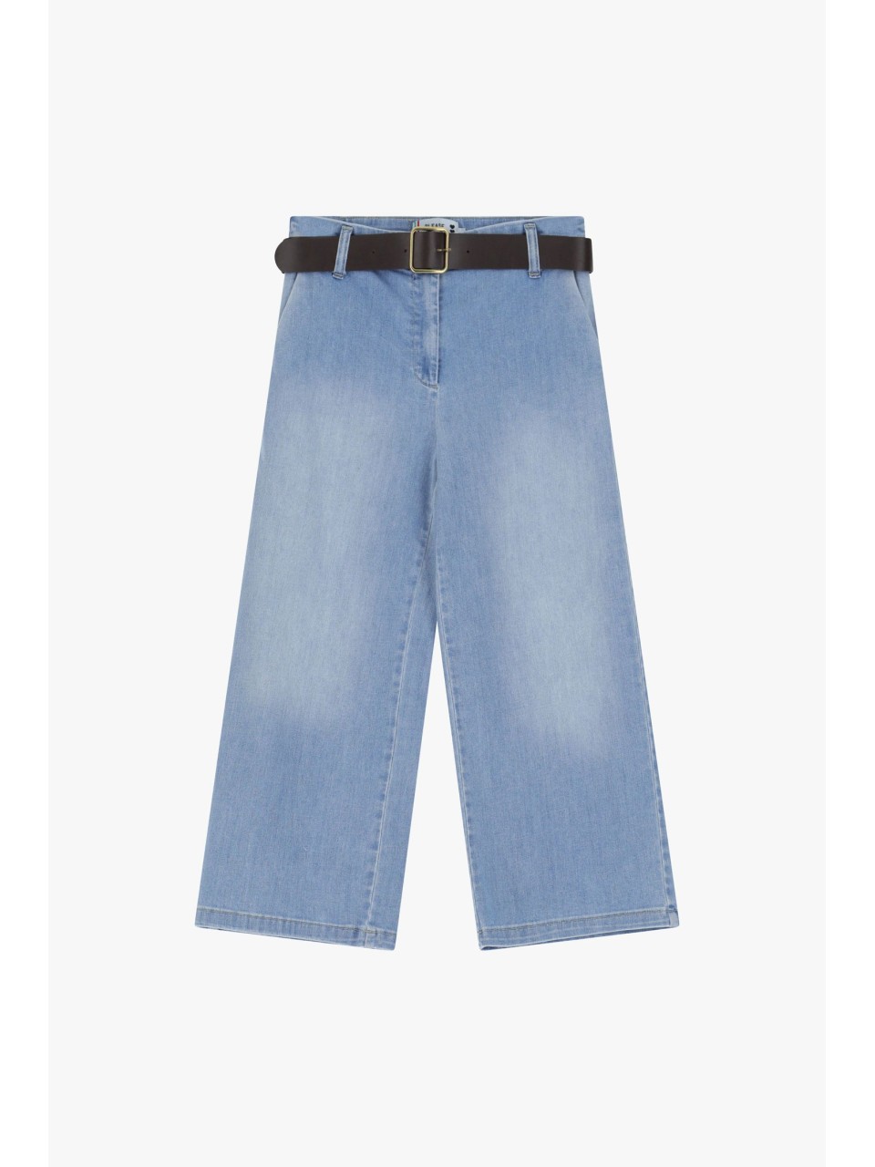 Please Femme pantalon 7/8e forme chino baggy en jean