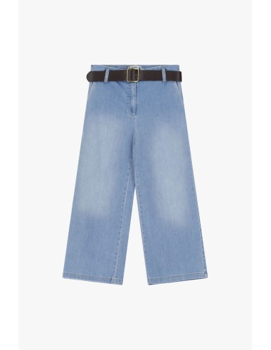Please Femme pantalon 7/8e forme chino baggy en jean