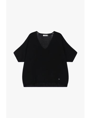 Please Pull Oversize en Maille Noire