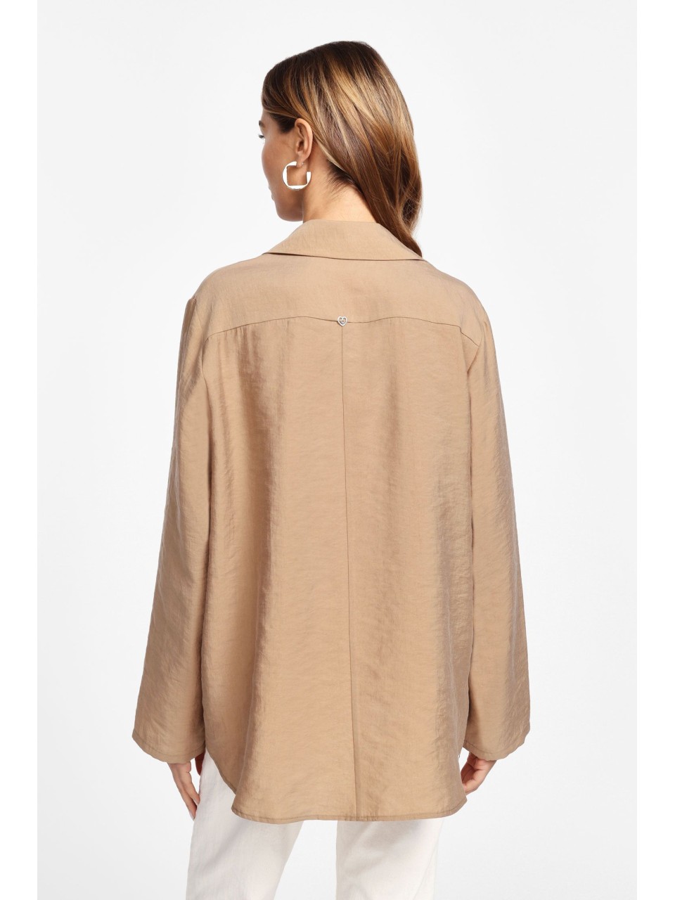 Please Chemisier Ample Camel Manches Kimono 2