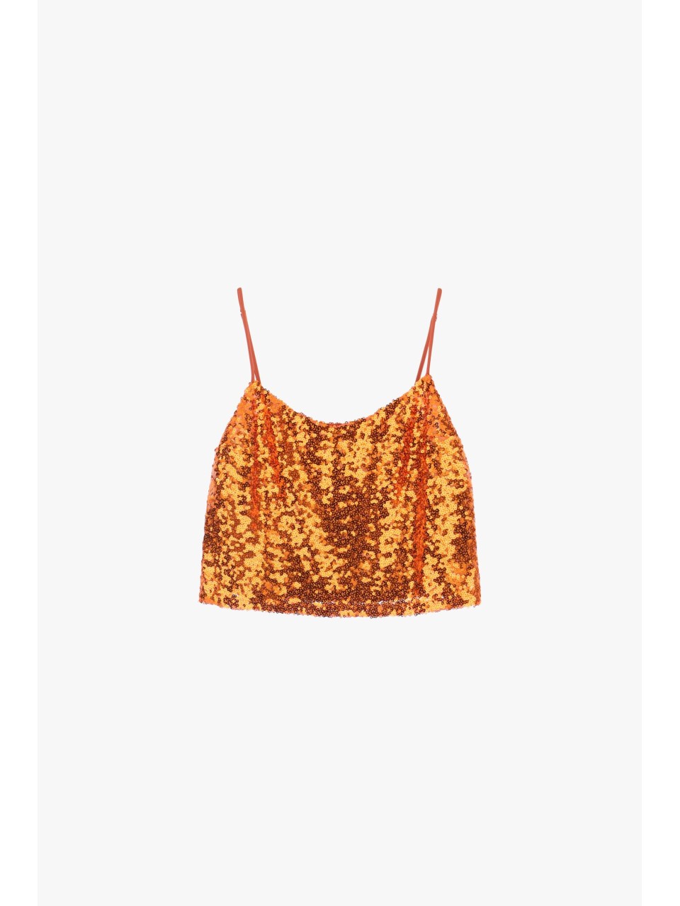 Please Femme Caraco a paillettes coloris Orange