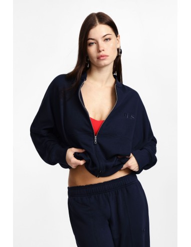 Please Femme Gilet Zippé en jersey