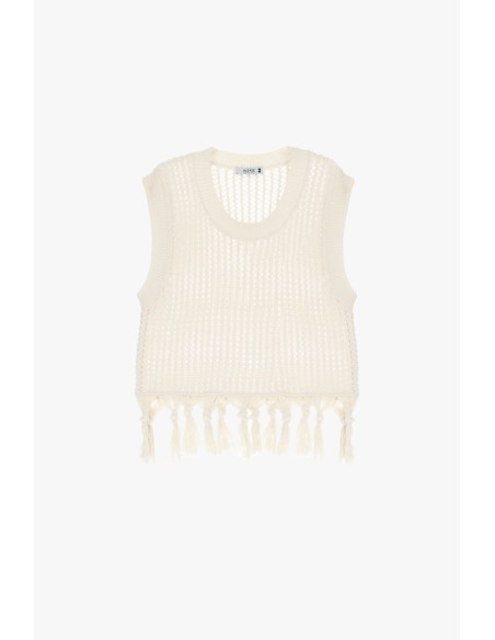 Please Pull en Crochet et franges