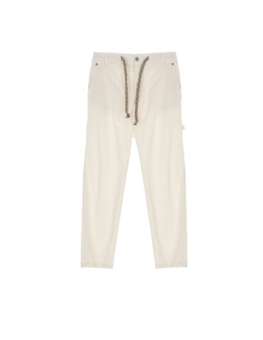 Please Femme Pantalon Charpentier Ecru