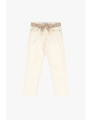 Please Jean forme Carotte en denim Ecru