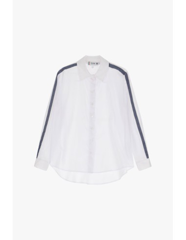 Please Chemisier Blanc et galon jean