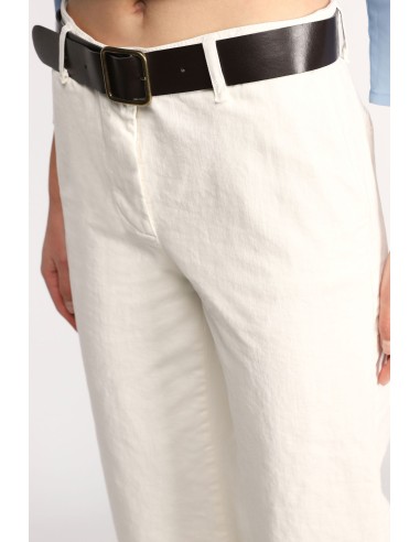 Please pantalon 7/8e forme chino baggy Ecru