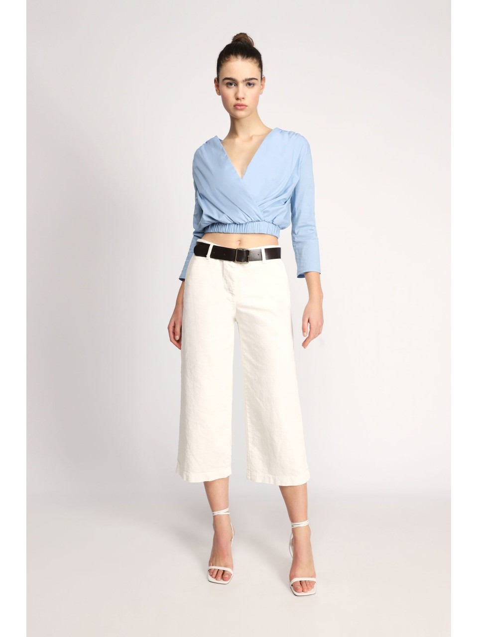 Please pantalon 7/8e forme chino baggy Kaki 2