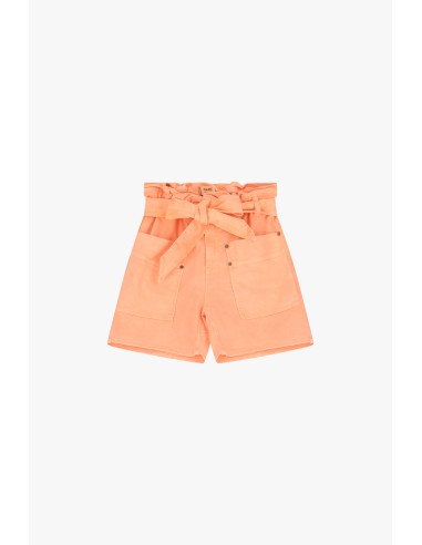 Please short Papper bag en coton Orange Neon