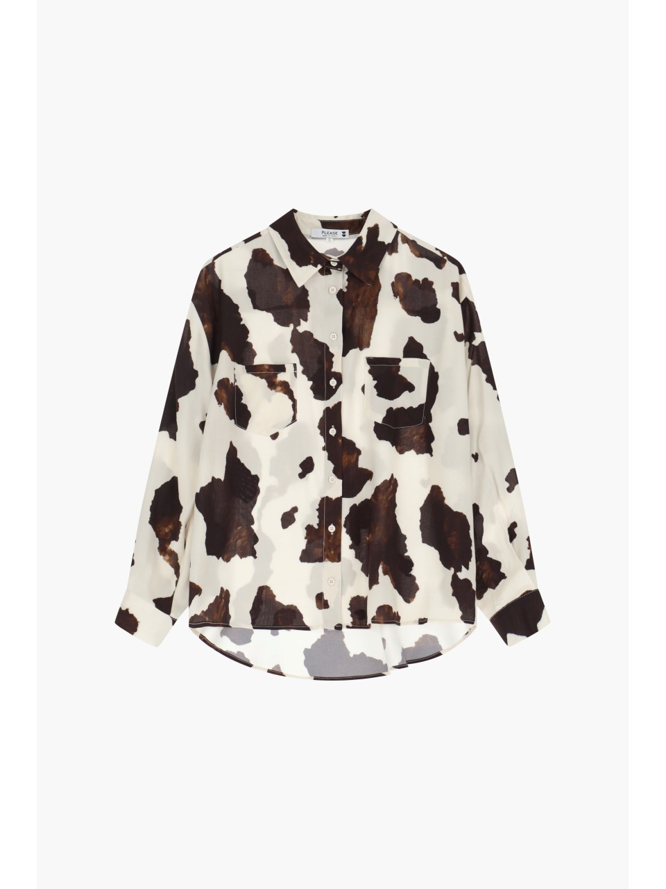 Please Femme Chemisier imprimé cow