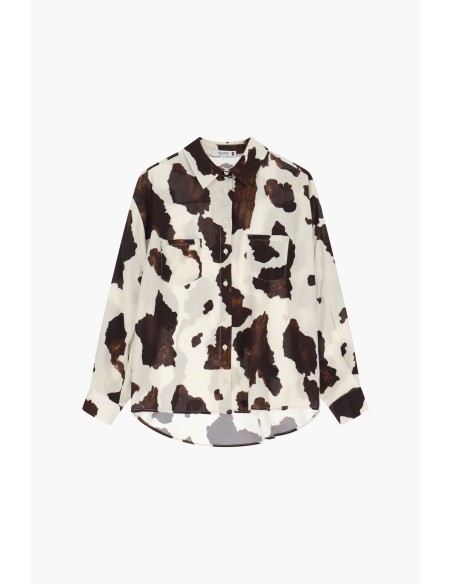 Please Femme Chemisier imprimé cow