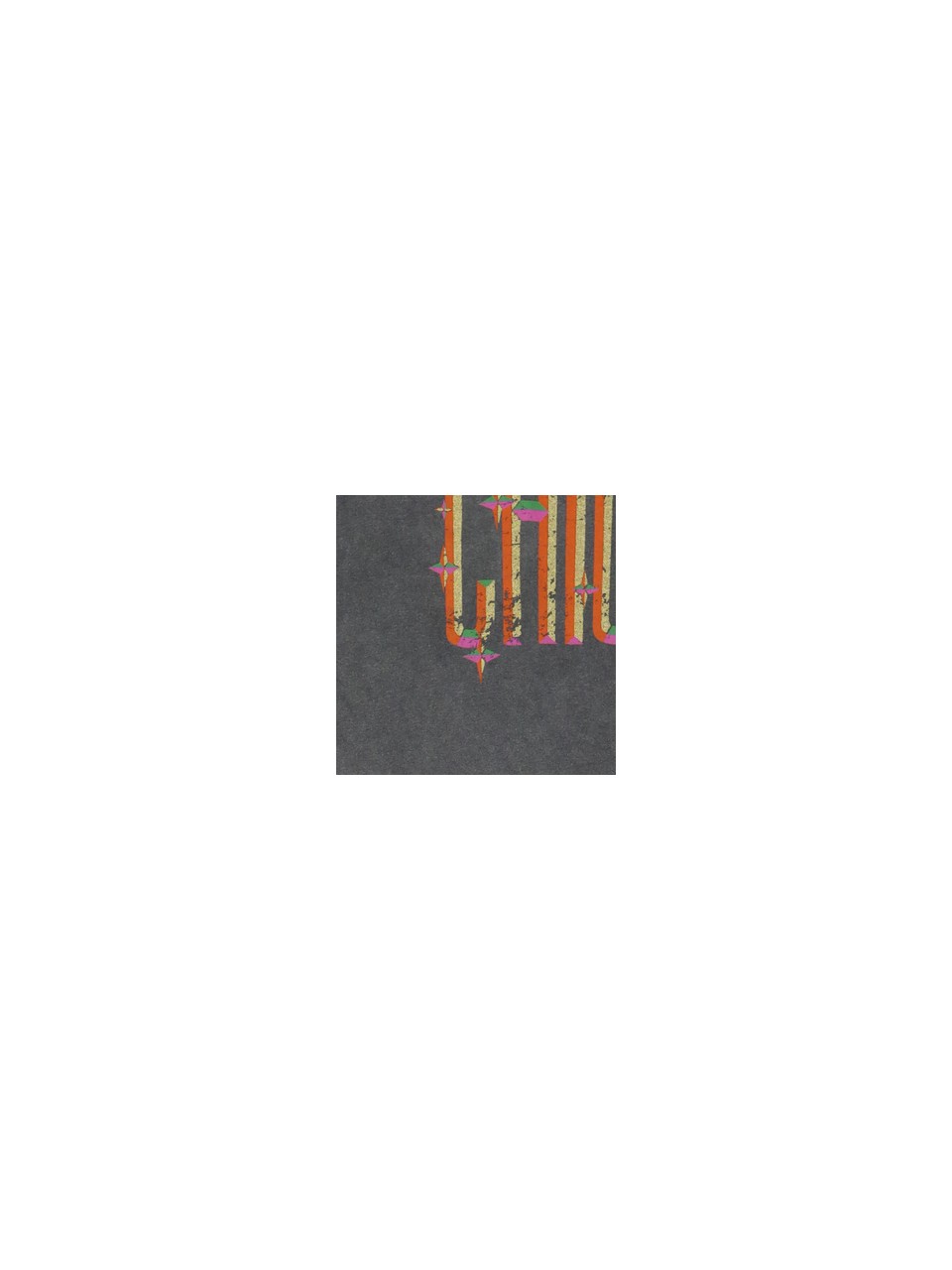 Please tee-shirt col V coloris Noir stoné print "CHICAGO" 2