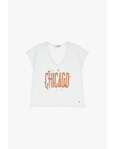 copy of Please tee-shirt col V coloris Rose Peche