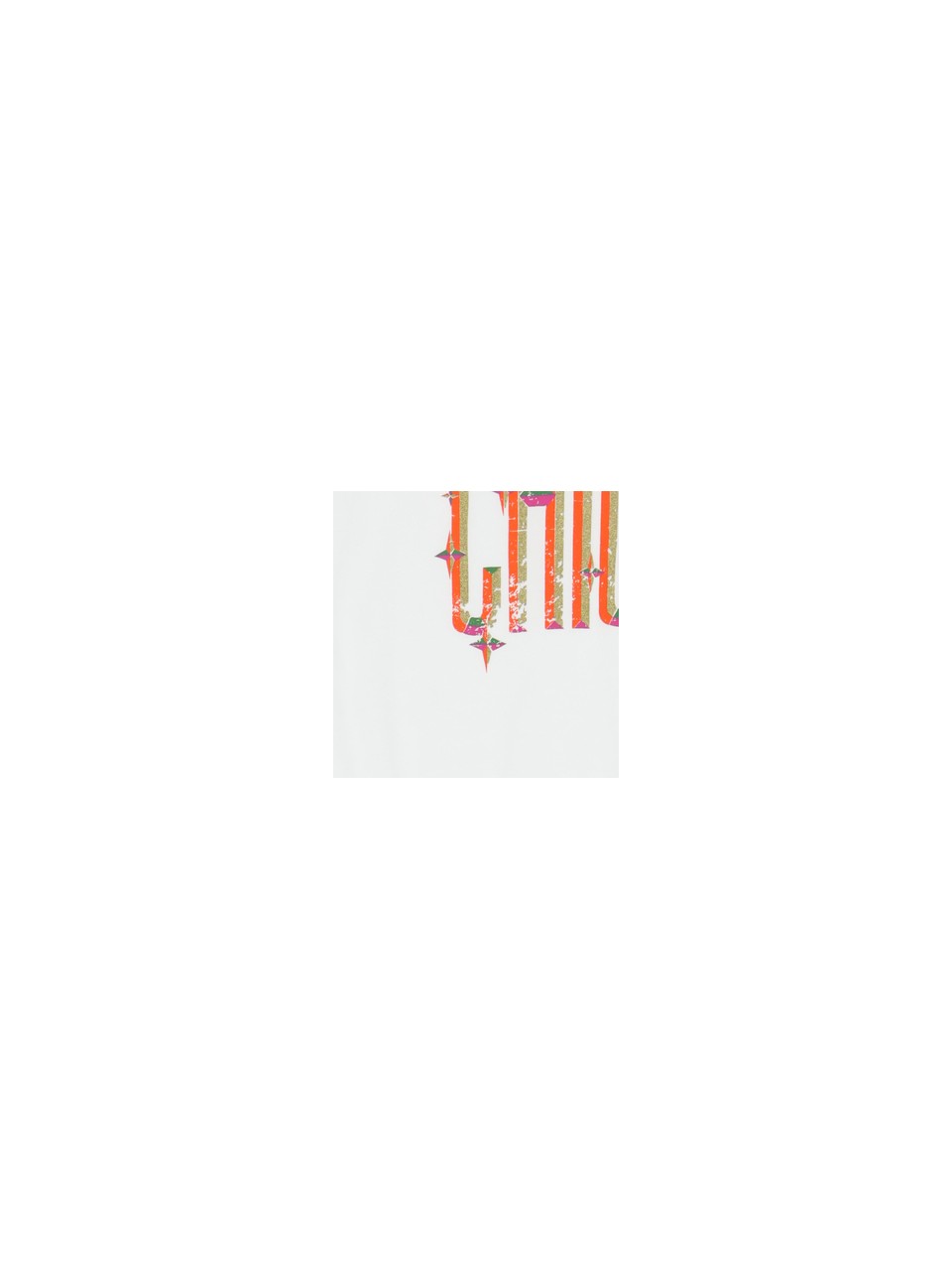 Please tee-shirt col V coloris Blanc print "CHICAGO" 2