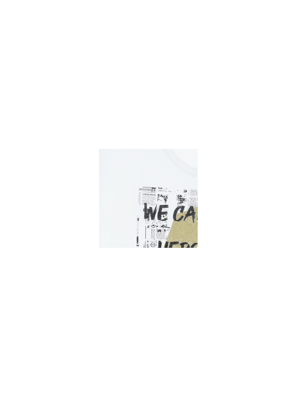 Please tee-shirt col V coloris Blanc 2