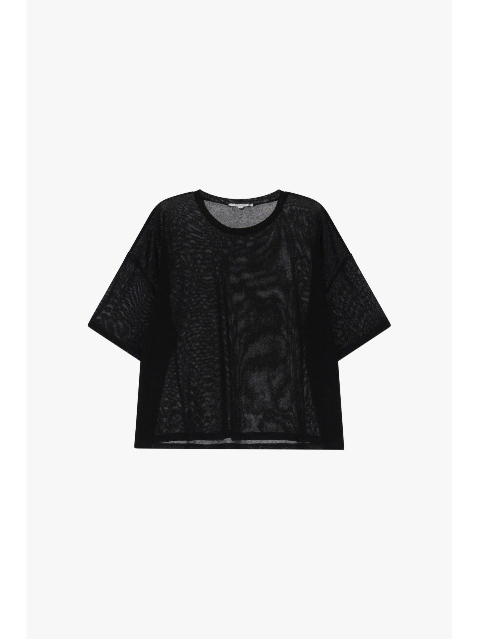 Please Femme t-shirt oversize coloris Noir Pailleté