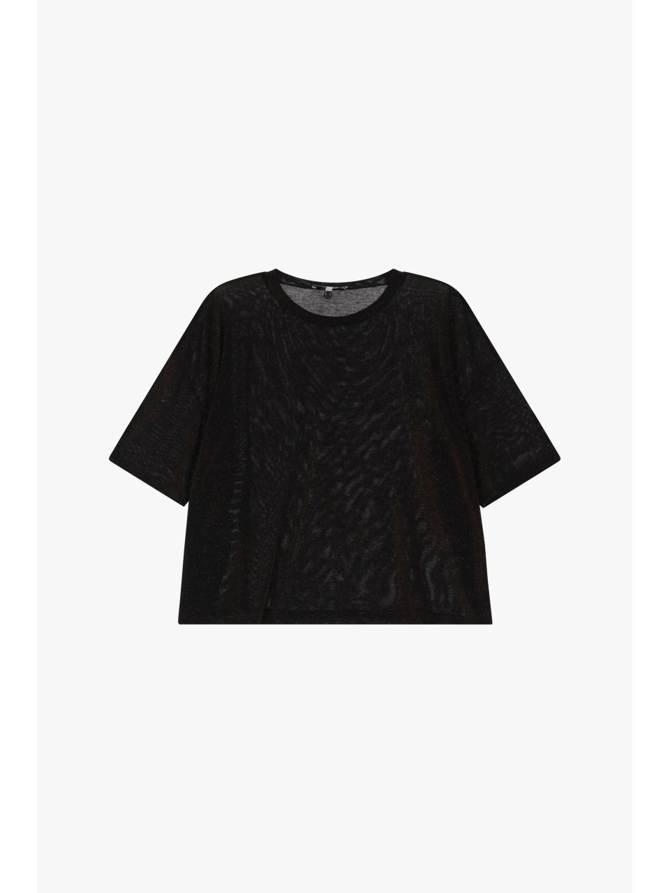 Please Femme t-shirt oversize coloris Chocolat Pailletté