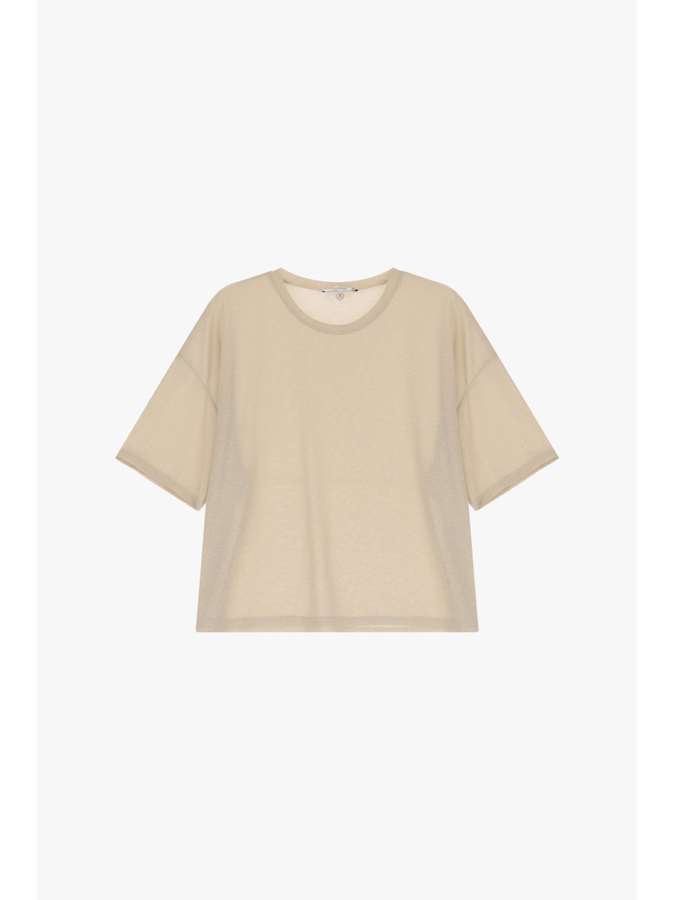 Please Femme t-shirt oversize coloris Champagne Pailletté