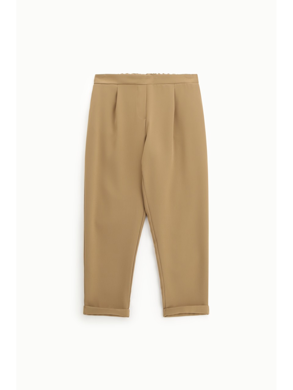 Please Femme pantalon fluide coloris Camel