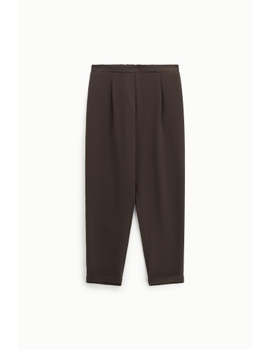 Please Femme pantalon fluide coloris Chocolat