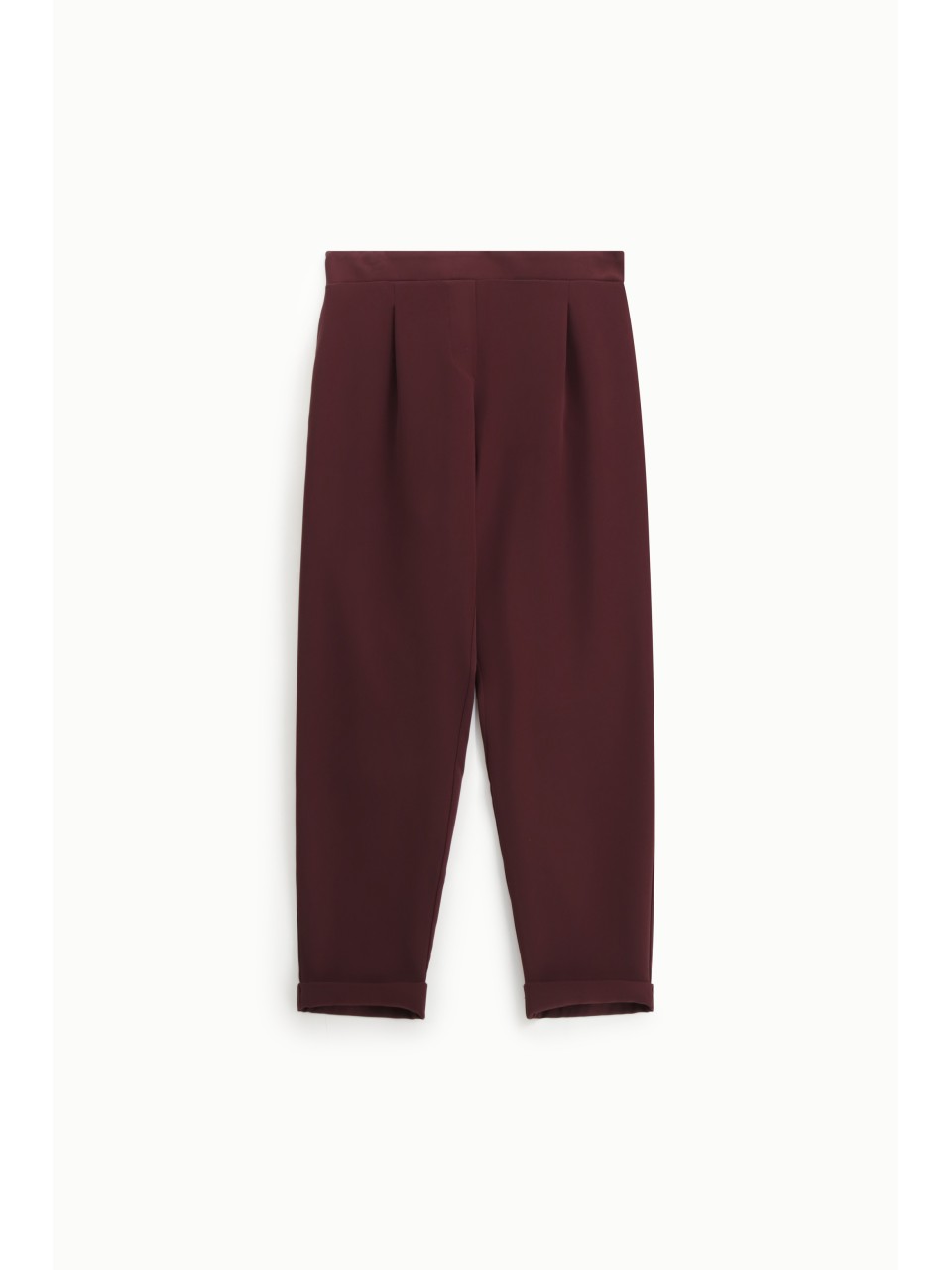 Please Femme pantalon fluide coloris Bordeaux