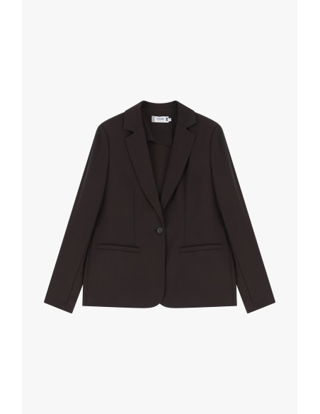 copy of Please femme blazer de tailleur en crêpe fluide Rouge