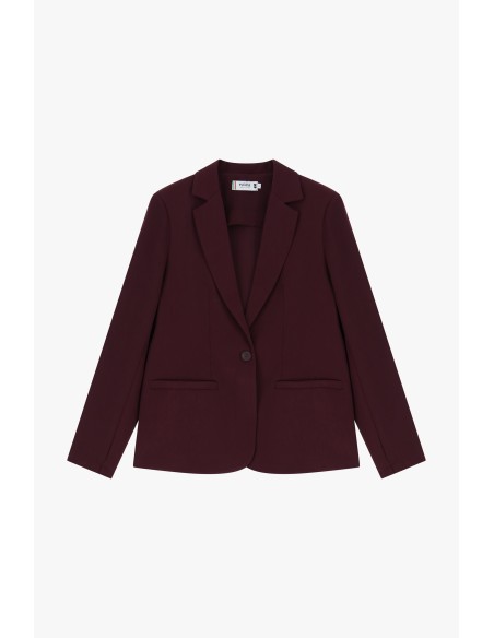 copy of Please femme blazer de tailleur en crêpe fluide Rouge