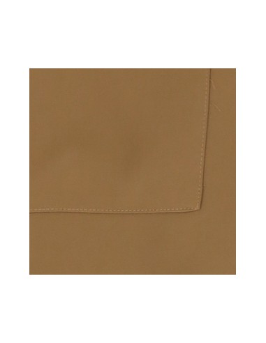 Please Veste courte en crepe fluide Camel