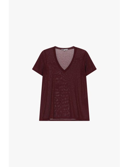 copy of Please tshirt à manches courtes  effet pailletté coloris sable et doré