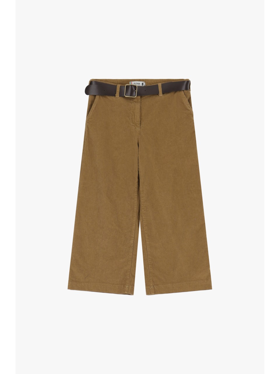 Please pantalon bermuda forme chino coloris Camel