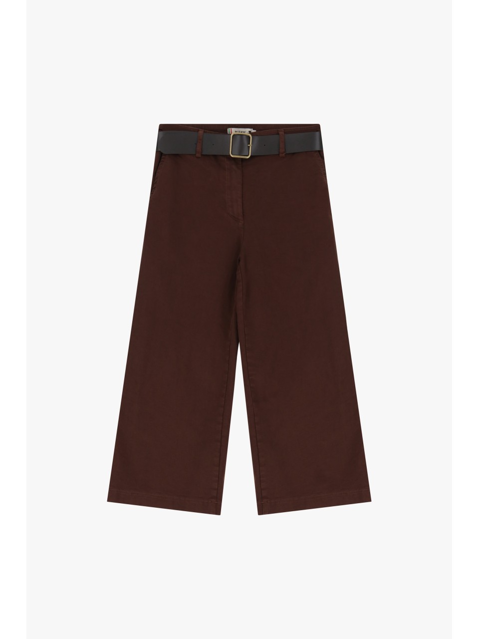 Please pantalon bermuda forme chino coloris Chocolat