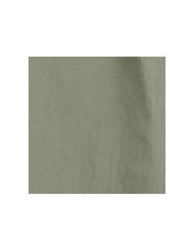 Please Chemisier en satin gauffré coloris Kaki