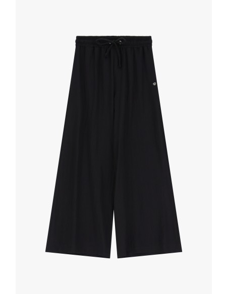 copy of Please Pantalon Large forme Palazzo en crepe fluide Rouge